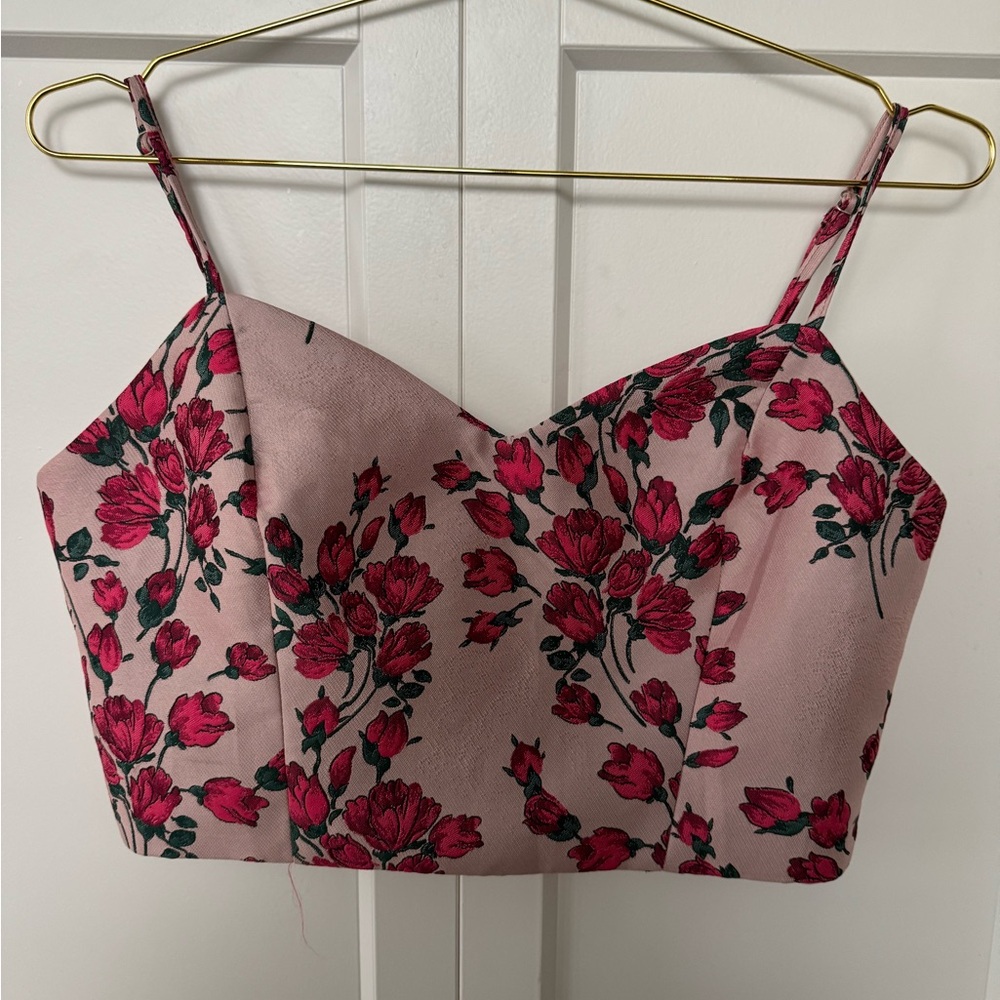 Lulu's Blush Pink Floral Top (NWT) - Picture 2 of 4